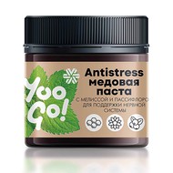 Antistress, медовая паста с мелиссой и пассифлорой для поддержки нервной системы,