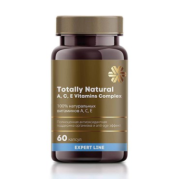 100% натуральных витаминов A, C, Е, 60 капсул