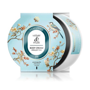 Ветивер и мускус, парфюмированный крем для тела